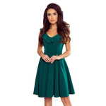 Numoco Ženska obleka 307-2 Pola, zelena, XL