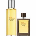 Hermes Terre d´Hermès Eau Intense Vétiver darilni set parfumska voda 30 ml + parfumska voda polnilo 125 ml za moške