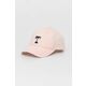 Otroška bombažna bejzbolska kapa Tommy Hilfiger roza barva - roza. Otroški kapa s šiltom vrste baseball iz kolekcije Tommy Hilfiger. Model izdelan iz materiala z nalepko.