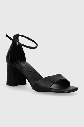 Usnjeni sandali Aldo Maize črna barva