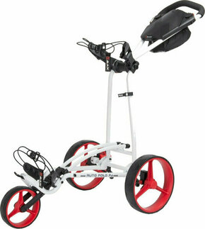 Big Max Autofold FF White/Red Ročni voziček za golf