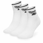 Set 3 parov unisex visokih nogavic Reebok R0362-SS24 (3-pack) Bela