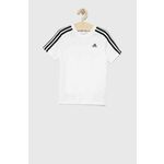 Adidas Majice bela S Essentials 3-stripes Cotton Tee Jr