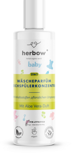 Herbow Baby Koncentrat mehčalca in dišava za perilo - Aloe vera - 200 ml