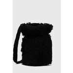 Otroška torbica Sisley črna barva - črna. Majhna torbica iz kolekcije Sisley. Model brez zapenjanja izdelan iz tekstilnega materiala.