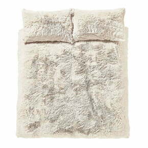 Kremno bela podaljšana posteljnina za zakonsko posteljo iz mikropliša 230x220 cm Cuddly – Catherine Lansfield