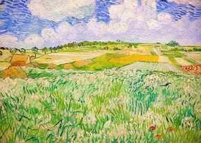 ENJOY Puzzle Vincent Van Gogh: Pokrajina v Auversu 1000 kosov