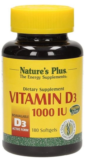 Vitamin D3 1000 IE - 180 mehkih kapsul