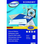 Europe100 bele papirne etikete ELA011, 70 x 37 mm, 100 listov, 2400 etiket