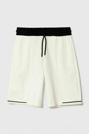 Otroške bombažne kratke hlače Sisley bela barva - bela. Otroški kratke hlače iz kolekcije Sisley