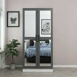 KALE MIRROR ANTHRACITE WH HANAH HOME