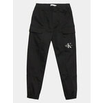 Calvin Klein Jeans Jogging hlače IB0IB01675 Črna Regular Fit