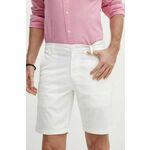 Kratke hlače Guess ANGELS moške, bela barva, M4GD13 WG3OA - bela. Kratke hlače iz kolekcije Guess. Model izdelan iz gladke tkanine.