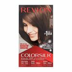 Revlon Colorsilk Beautiful Color odtenek 47 Medium Rich Brown darilni set barva za lase Colorsilk Beautiful Color 59,1 ml + razvijalec barve 59,1 ml + balzam 11,8 ml + rokavice