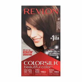 Revlon Colorsilk Beautiful Color odtenek 47 Medium Rich Brown darilni set barva za lase Colorsilk Beautiful Color 59