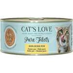 Cat's Love Pure Filets mokra hrana "Piščanec" - 100 g