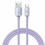 BASEUS Crystal Shine kabel USB / USB-C 5A 100W 1.2m, vijolična