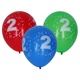 WEBHIDDENBRAND Napihljiv balon 30 cm - komplet 5, s številko 2