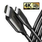 AXAGON rvc-hi2mc adapter usb-c -&gt; hdmi 2.0 4k/60hz aluminij, 1,8 m kabel