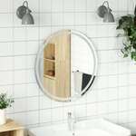 vidaXL LED kopalniško ogledalo 70 cm okroglo