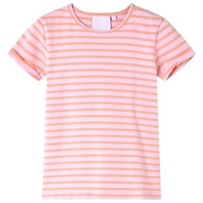 VidaXL Otroška majica s kratkimi rokavi roza 128