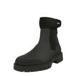 Čevlji HUGO Denzel moški, črna barva, 50503637 - črna. Čevlji iz kolekcije HUGO. Model je izdelan iz kombinacije naravnega usnja in tekstilnega materiala. Model z gumijastim podplatom, ki je trpežen in odporen na poškodbe.