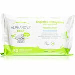 Alphanova Baby Bio ekstra nežni vlažni čistilni robčki za otroke od rojstva 60 kos