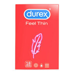 Durex Feel Thin - kondom z realističnim občutkom (18 kosov)