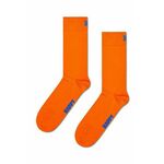 Nogavice Happy Socks Solid Sock oranžna barva - oranžna. Nogavice iz kolekcije Happy Socks. Model izdelan iz elastičnega, enobarvnega materiala.
