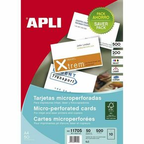 NEW Business cards Apli Bela 50 Listi 90 x 50