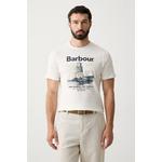 Barbour kratka majica moška bombažna Harbourside bež MTS1457