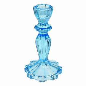 Visok modri stekleni svečnik - Rex London
