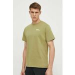 Bombažna kratka majica Jack Wolfskin Essential zelena barva, 1808382 - zelena. Kratka majica iz kolekcije Jack Wolfskin, izdelana iz tanke, elastične pletenine. Model iz izjemno udobne bombažne tkanine.