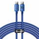 BASEUS Crystal Shine kabel USB-C / USB-C 5A 100W 2m, modro