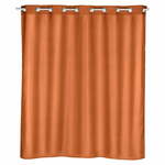 Oranžna zavesa za tuš Wenko Comfort, 180 x 200 cm