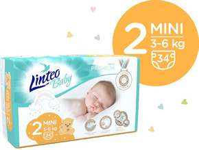 LINTEO BABY Plenice Baby Premium MINI (3-6 kg) 136 kos