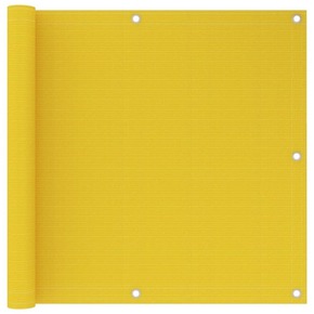 VidaXL Balkonsko platno rumeno 90x600 cm HDPE