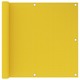 vidaXL Balkonsko platno rumeno 90x600 cm HDPE