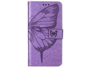 Chameleon Samsung Galaxy S23 Ultra - Preklopna torbica (WLGO-Butterfly) - vijolična