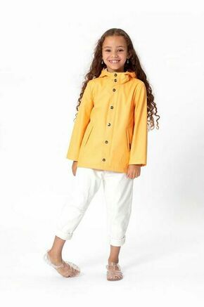 Otroška vodoodporna jakna Gosoaky ELEPHANT MAN rumena barva - rumena. Otroška vodoodporna jakna iz kolekcije Gosoaky. Nepodložen model