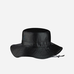 Dvostranski klobuk Kangol črna barva - črna. Klobuk iz kolekcije Kangol. Model s širokim robom, izdelan iz materiala z nalepko.