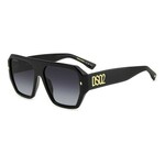 Dsquared2 D20128/S 807/9O ONE SIZE (58) Črna/Siva
