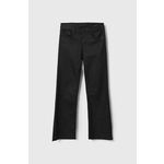 Otroške hlače Pepe Jeans črna barva - črna. Otroški hlače iz kolekcije Pepe Jeans. Model izdelan iz povoskanega materiala. Model iz izjemno udobne tkanine z visoko vsebnostjo bombaža.