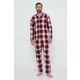Bombažna pižama HUGO - pisana. Pižama iz kolekcije HUGO. Model izdelan iz vzorčaste tkanine. Model iz izjemno udobne bombažne tkanine.