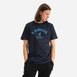 Bombažna kratka majica Kangol mornarsko modra barva - mornarsko modra. Kratka majica iz kolekcije Kangol, izdelana iz elastične pletenine. Model iz izjemno udobne bombažne tkanine.