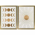 Plakat z okvirjem 38x53 cm Moon &amp; Sun – Wallity