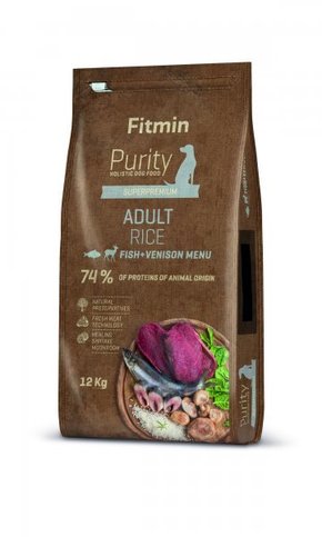 Fitmin pasja hranaDog Purity Rice Adult Fish &amp; Venison