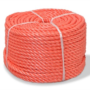 Shumee Zvita vrv polipropilen 10 mm 250 m oranžna