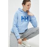 Helly Hansen bluza - vijolična. Mikica s kapuco iz kolekcije Helly Hansen. Model izdelan iz debele, rahlo elastične pletenine.