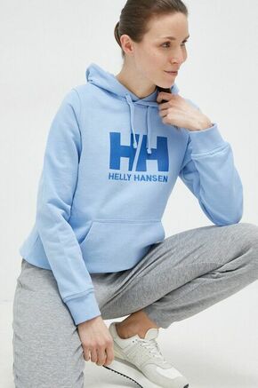Helly Hansen bluza - vijolična. Mikica s kapuco iz kolekcije Helly Hansen. Model izdelan iz debele